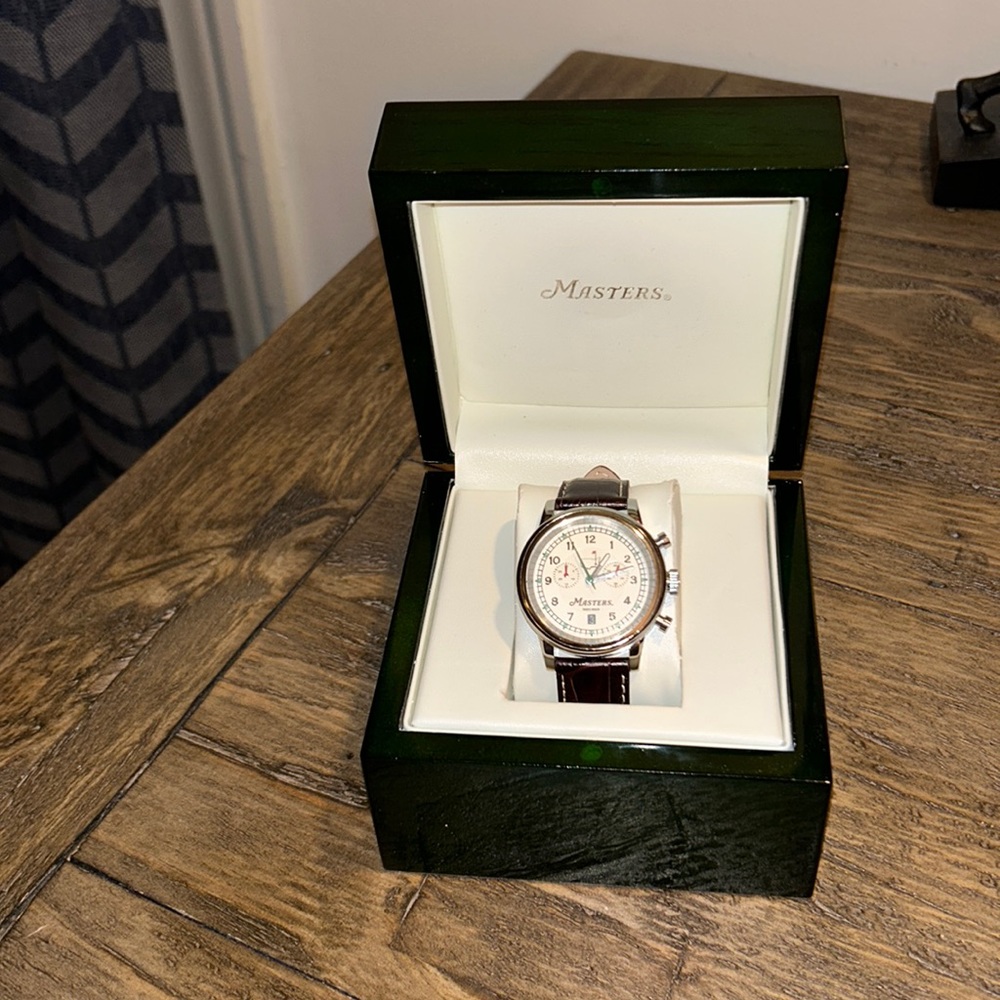 Masters Tournament Limited Edition Watch. Number 009/750. Rare serial number.